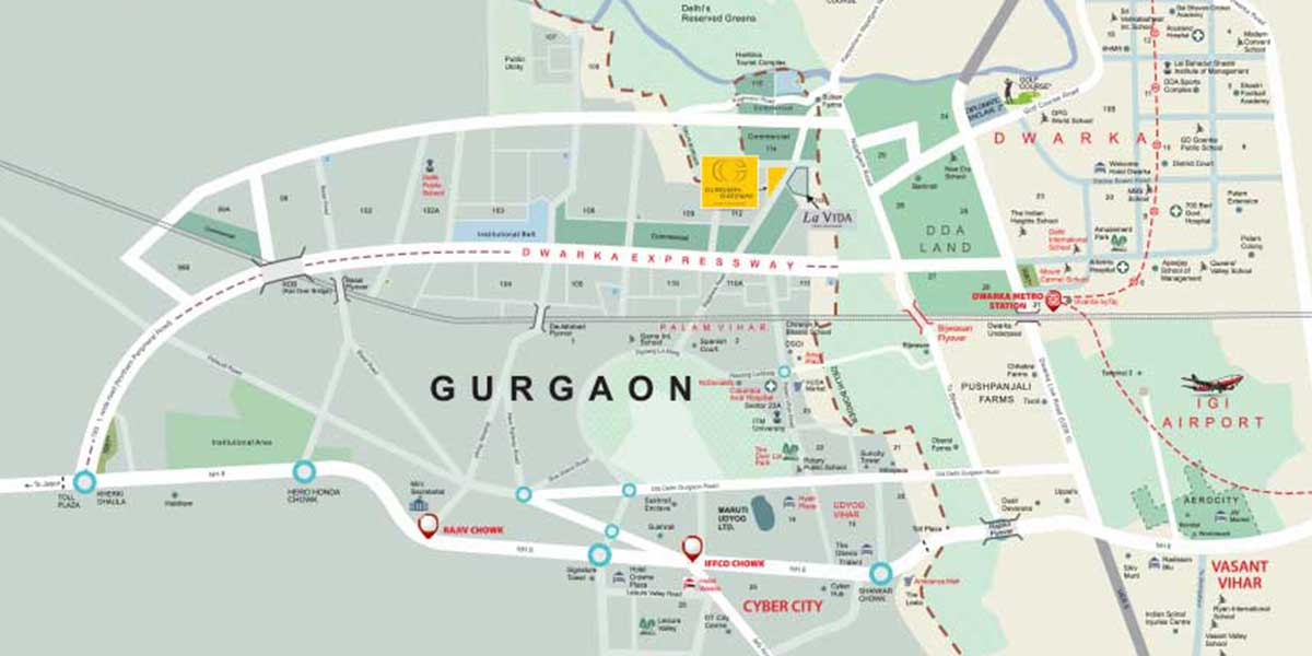 Tata-Gateway-Gurgaon-Location Map